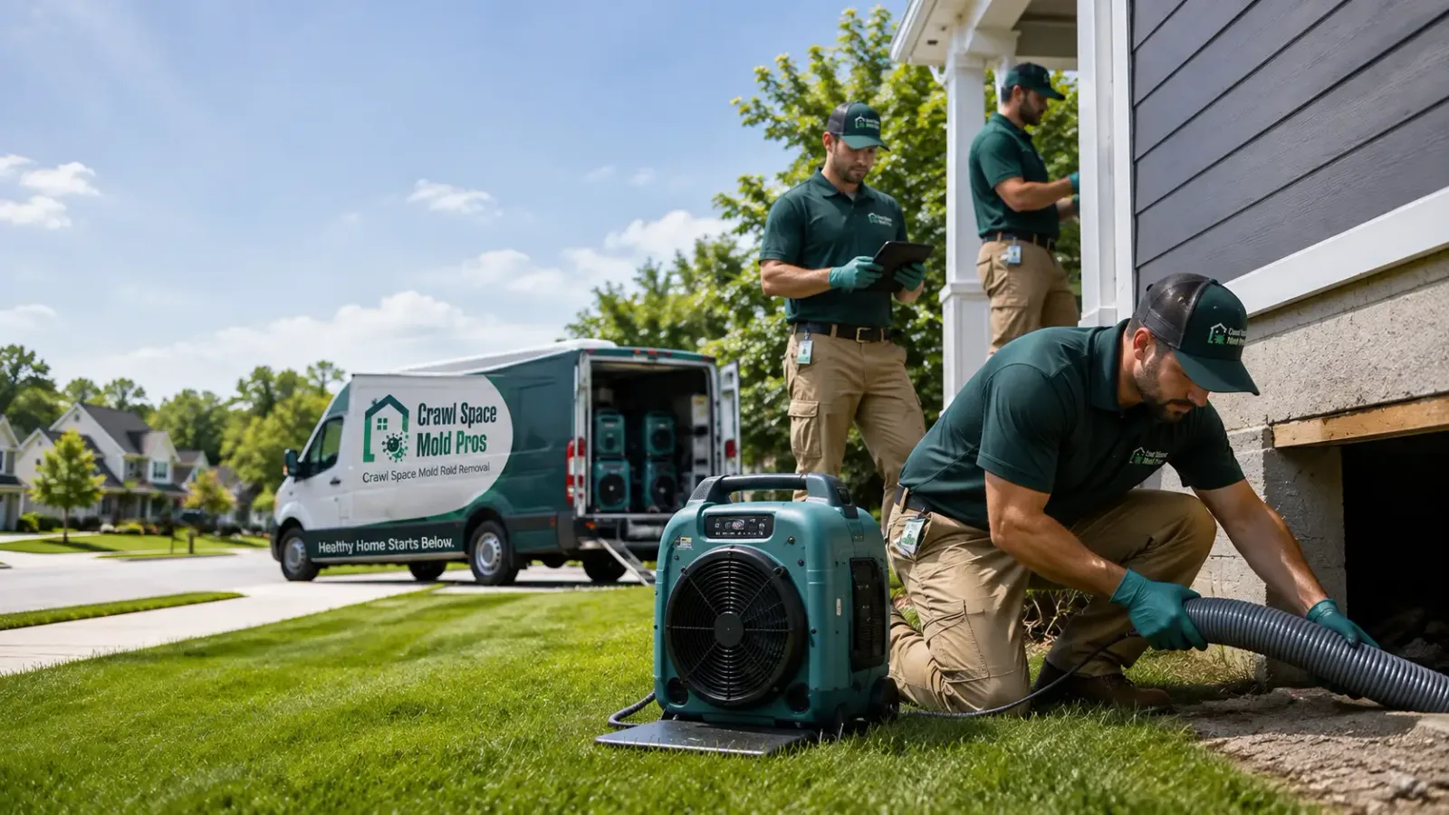 Crawl Space Mold Removal in Wright, WY